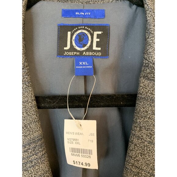 Joseph Abboud Slim Fit Blazer XXL Slim Modern Fit RA10087 Marled Knit Stretch - Picture 3 of 12